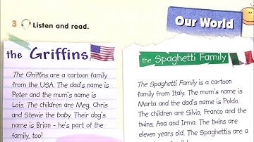 3. razred, Smiles 3, Unit 3, Our world (cartoon families)1.12.2021