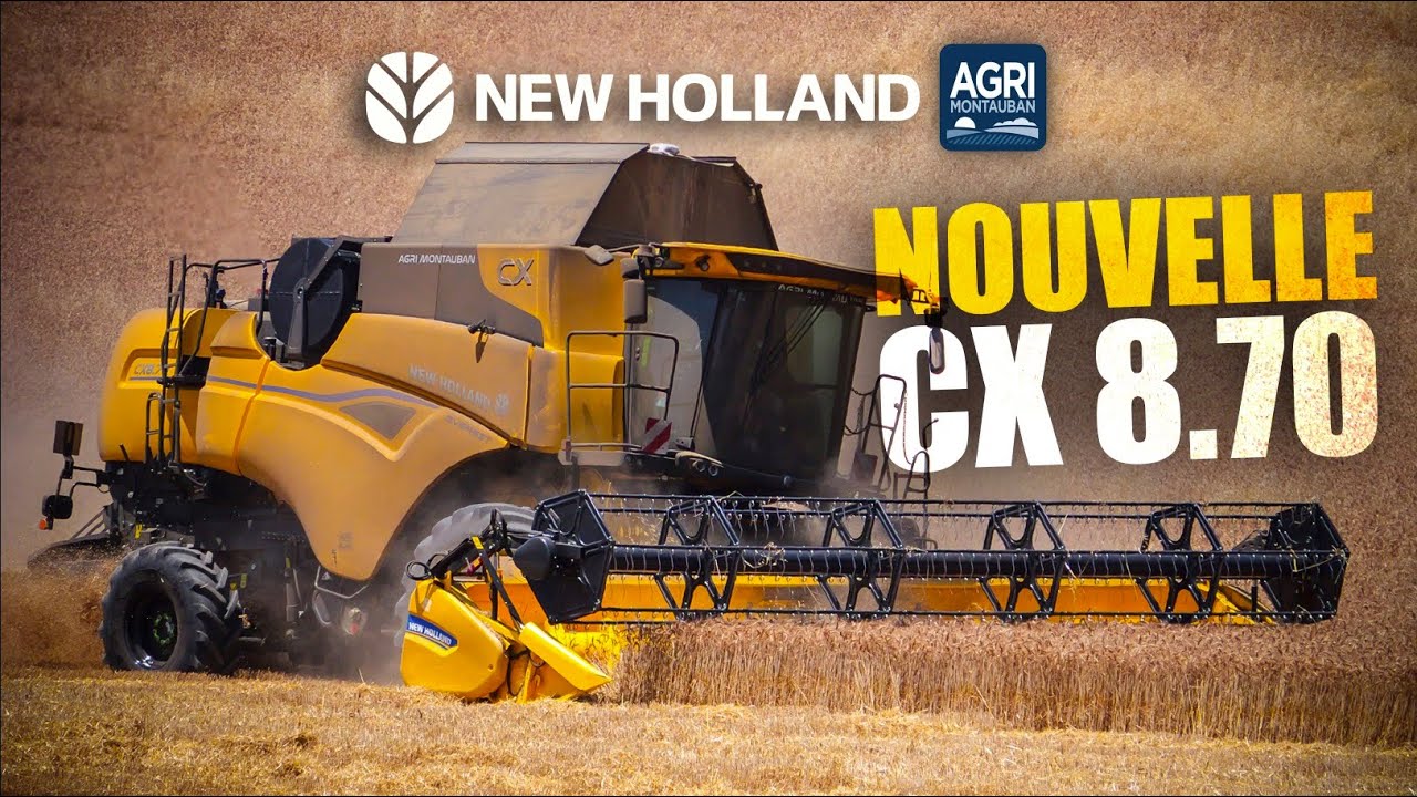 Nouvelle moissonneuse-batteuse New Holland CX 8.70 chez AGRI-MONTAUBAN