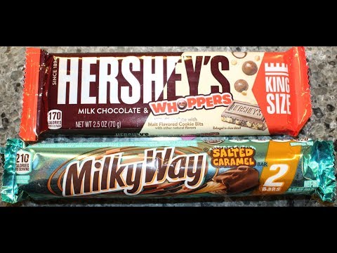 Hershey’s Milk Chocolate & Whoppers and Salted Caramel Milky Way Bar Review