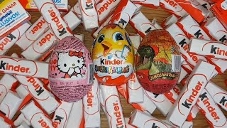Asmr sweet unboxing kinder surprise chocolate kitty egg