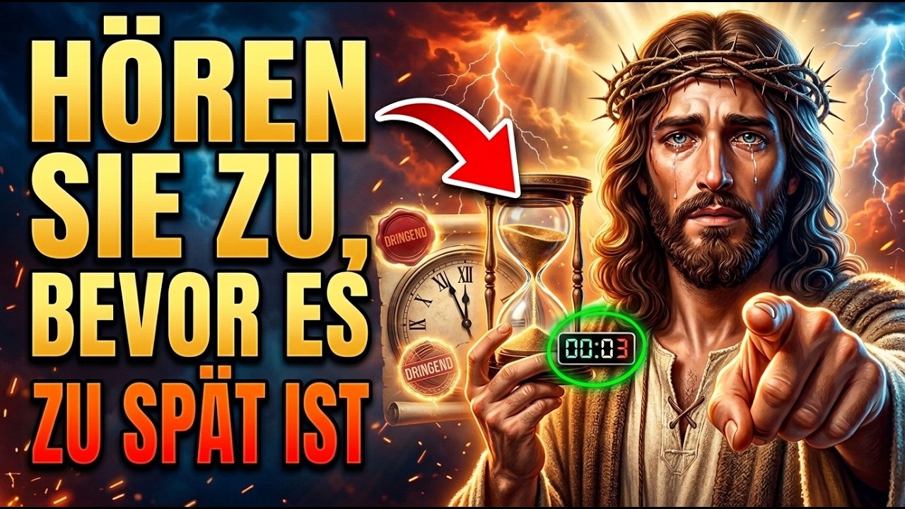 Ich habe dich genau hierher geführt, in diesen einen Moment, weil dies meine letzte Warnung ist, bevor sich alles in deinem Leben ändert. Es war kein Zufall, dass dieses Video vor deinen Augen...
