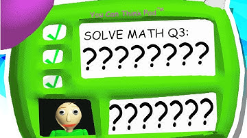ANSWER TO BALDI