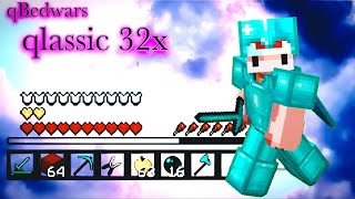 Qlassic 32x pack (Ported) for MCPE/MCBE | qBedwars 200k subscribers pack