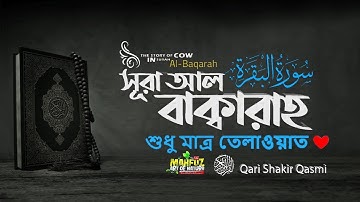 সূরা আল বাক্বারাহ سورة البقرة তেলাওয়াত Surah Al Baqarah ❤ Qari Shakir Qasmi ▶ mahfuz art of nature