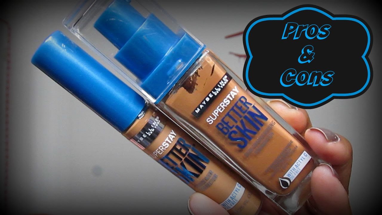 Pros & Cons Of Maybelline SuperStay Better Skin Foundation & Concealer
