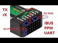 How to SETUP FlySky FS-iA6B with flight controller FC. Protocol IBUS y PPM. Telemetry. TX RX UART