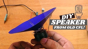 How to Make a Speaker with Amplifier from Old CFL |  DIY |