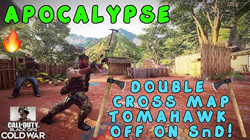 I HIT A DOUBLE CROSS MAP TOMAHAWK OFF SPAWN ON SnD ON APOCALYPSE! | Call Of Duty Black Ops Cold War