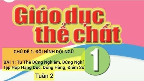 Lớp 1: CHỦ ĐỀ 1: #Tuần2 -Bài 1: Tư Thế Đứng Nghiêm, Đứng Nghỉ, Tập Hợp Hàng Dọc, Dóng Hàng, Điểm Số.