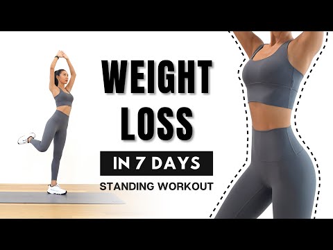 WEIGHT LOSS in 7 DAYS🔥40MIN Full Body Fat Burn - Arm, Back, Leg, Abs - Standing Only