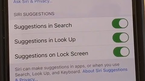 iPhone 11 Pro: How to Enable / Disable Siri Suggestions in Search / Lookup / Lock Screen