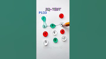 Nối các giọt nước lần lượt từ 1 đến 11 P133 #iqtest #drawing #colors #art #shorts #games #line