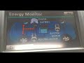Toyota highlander energy monitor. Hybrid system.