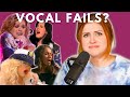 The worst VOCAL FAILS?? I Vocal Coach Reacts