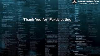 2-Day Workshop by IT Dept.,GU | Day 2