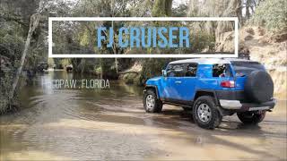 Toyota FJ Cruiser Flooded in Deep Water at Holopaw, Florida