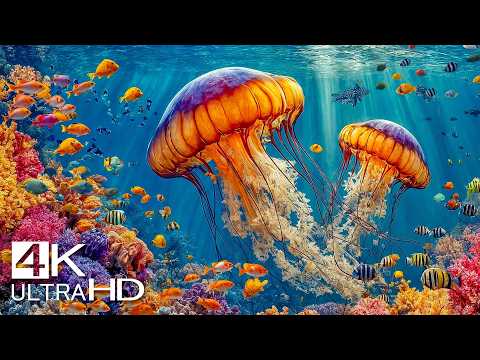 Deep Sea Creatures 4K HDR – Exotic Marine Life, Stunning Underwater World & Ocean Music