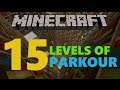 Minecraft - 15 Levels of Parkour - AYKUT VS ATABERK #1