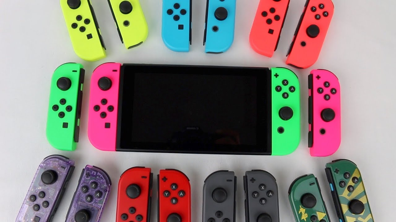 Nintendo Switch Neon Pink (L) \u0026 Neon 