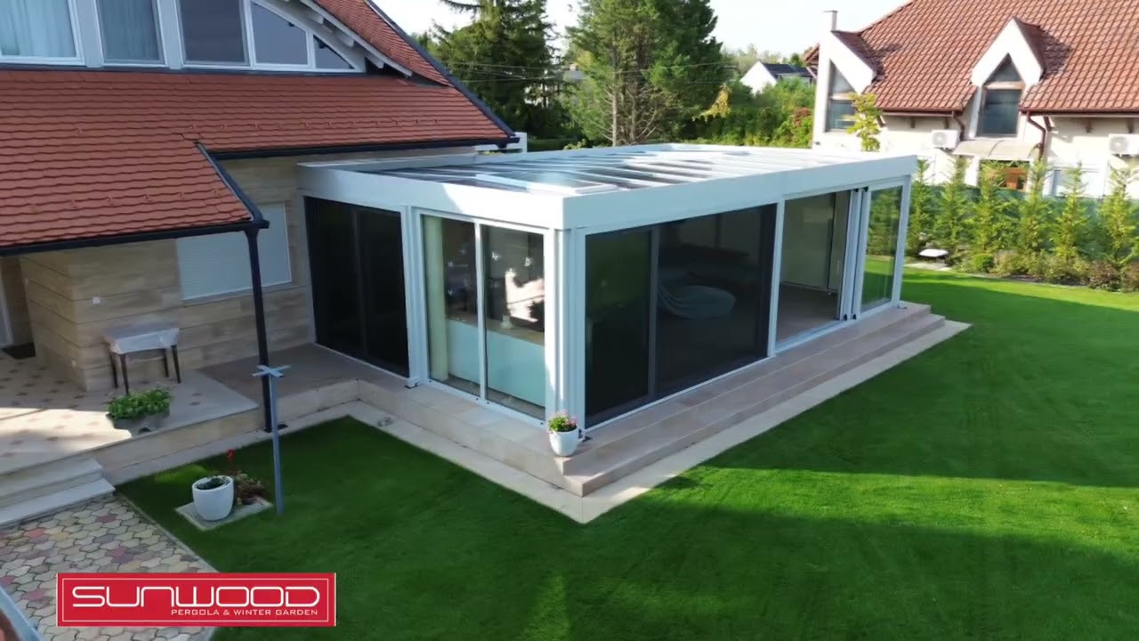 Télikert - Minimál Stílusú télikertet építettünk Zamárdiban - Balaton