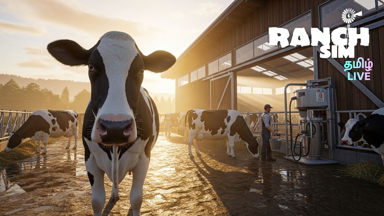 SHORTS LIVE🔴Ranch Simulator  SDA Lets try Wheat & Dairy Cows Farming Tamil GAMEPLAY Episode 08