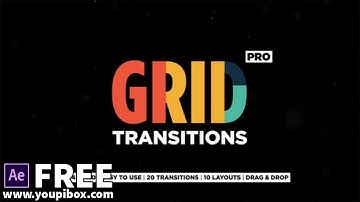 Grid Transitions | Free After Effects Templates