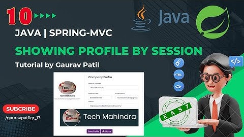 #10: Spring MVC project showing company profile by session Java tutorial