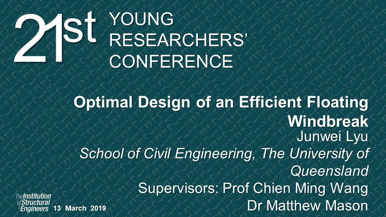 Optimal design of an efficient floating windbreak