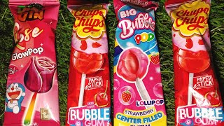 GlowPop vs Chupa Chups vs Big Bubble Pop 🍭 | Lollipop Taste Test & Bubble Gum Filling Review screenshot 2