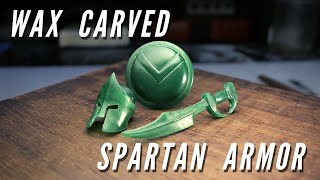 Wax Carving Spartan Armor