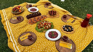 Yaza Merhaba Pi̇kni̇ği̇pi̇kni̇k Tari̇fleri̇mi̇safi̇r Menüsü Beş Çayi Tari̇fleri̇