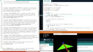 Arduino Processing MPU6050 3D rendering