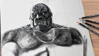Drawing Darkseid Snyder cut (Realistic Drawing of Darkseid) Jugalarts #snydercut #timelapse #Art