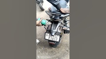 Apache RTR 4 v number plate tel