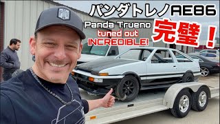ハチロクは完璧に仕上がった！エンジンパーツもやっと届いて全ては最高！Taking the Panda Trueno AE86 Home! | Engine Parts FINALLY Arrived!