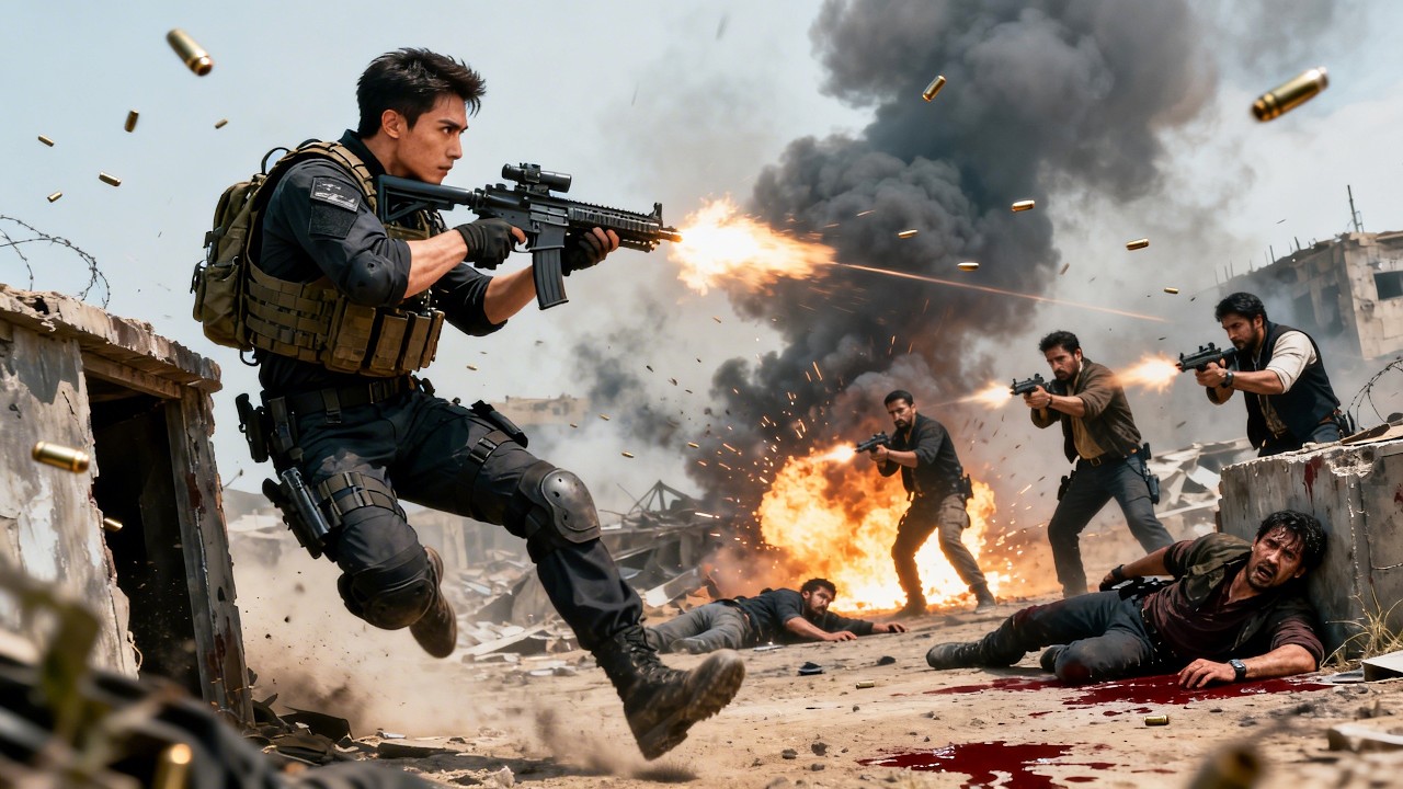 【Youth Movie】毒梟大肆進攻特種兵基地，怎料守軍竟是特種兵王，從天而降，瞬間反殺全場毒梟！#電視劇 #經典#杨洋