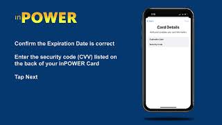 Add your inPOWER card to your mobile wallet