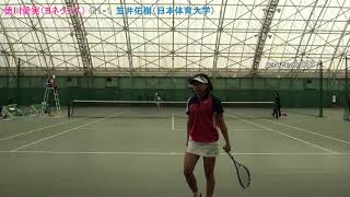 2018年 アジア競技大会予選会 女子 予選 徳川（ヨネックス） 対 笠井（日本体育大学）