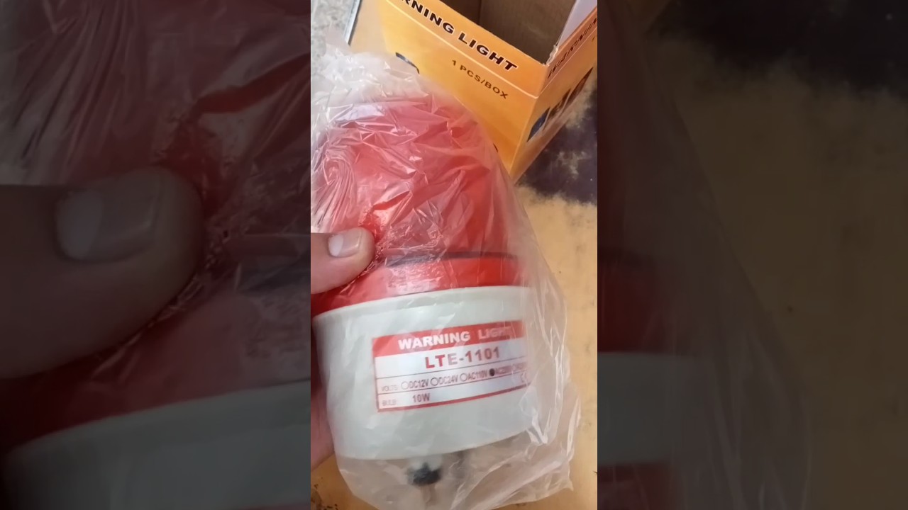 Satisfying Review warning light unboxing 