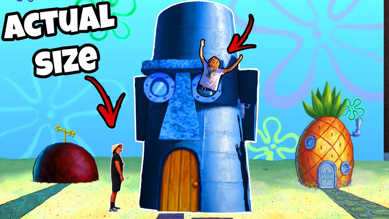 I Built Squidwards House From Spongebob (IN REAL LIFE) - YouTube.