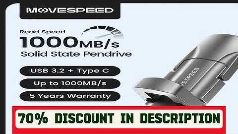 A must-have product! MOVESPEED 1000MB/s Solid State Pen Drive USB3.2 Gen 2 Type C Flash Drive 1TB
