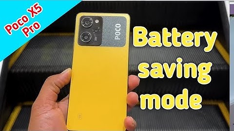 Poco X5 Pro Mein Battery Saving Mode Kaise Lagaen , How To Enable Battery Server In