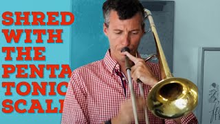 Shred the Pentatonic Scale in 3 Ways! For any Instrument (Jazz Trombone Lesson with Nick Finzer)