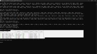 Query Database and table using wamp - (DML)