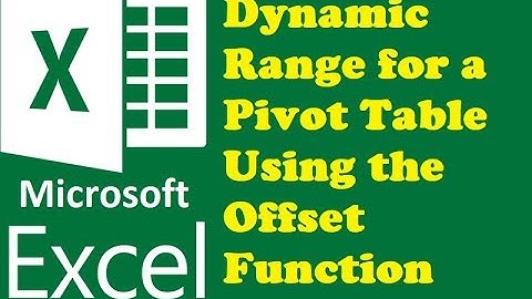 How to Creating a Dynamic Range for a Pivot Table Using the Offset Function ||HINDI||