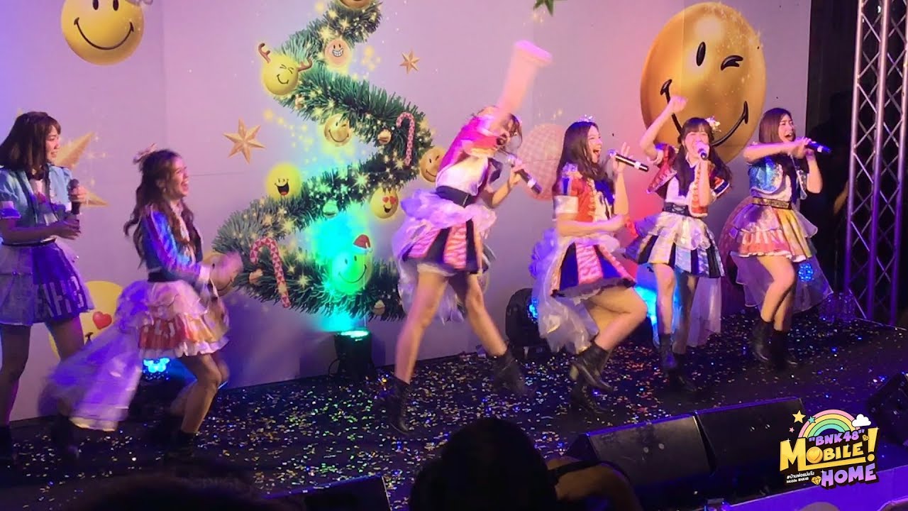 【FanCam】23-12-2018 Mobile BNK48 l Festival + Mata + Kimi wa + KFC l X'mas, Central Marina Pattaya