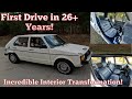 Filthy Interior TRANSFORMATION &amp; First Drive after 26+ Years! Volkswagen Rabbit Rescue Pt.2