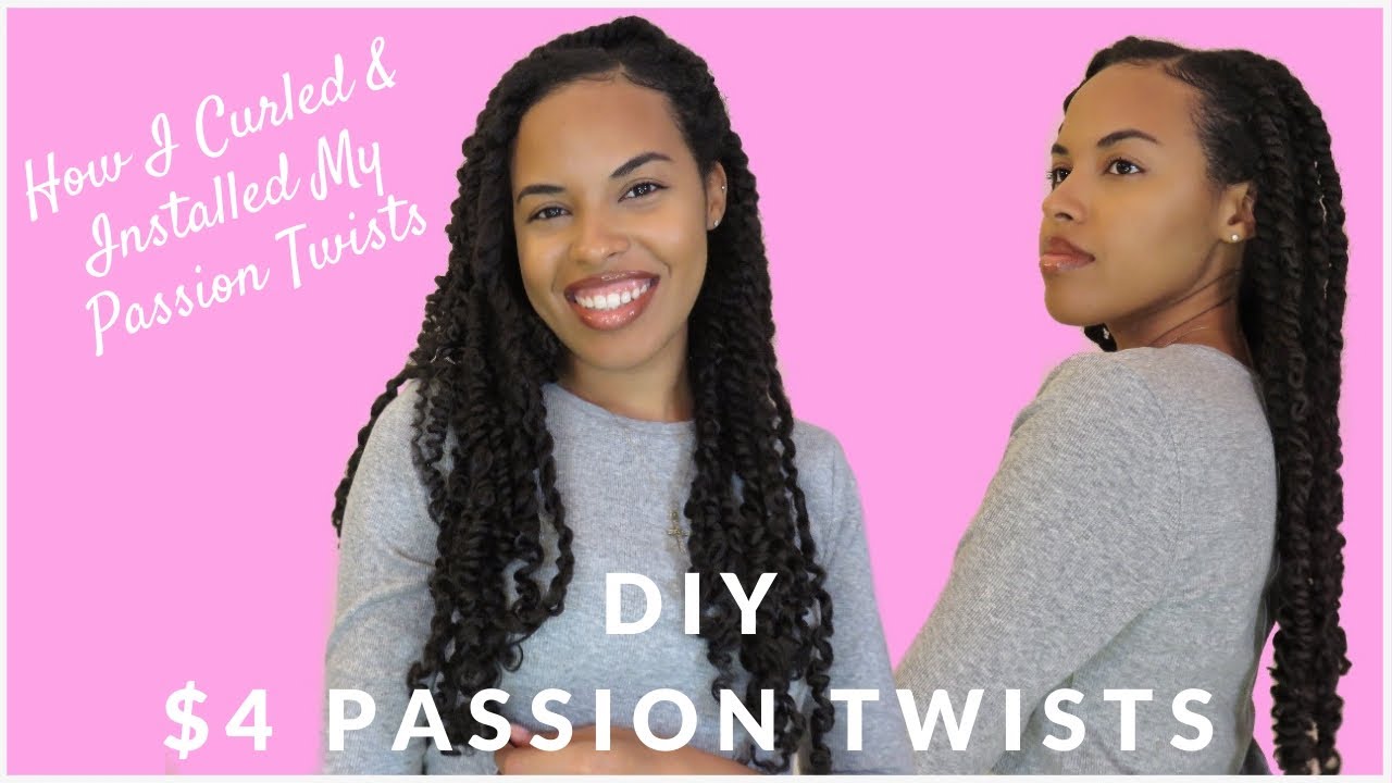 How to EASY Passion Twists : No Rubber Band 
