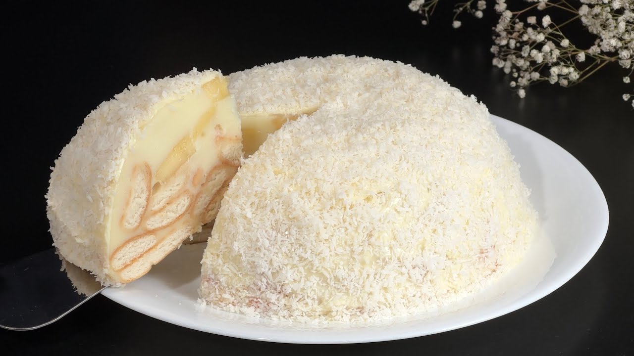 Torta od keksa sa belom čokoladom i kokosom – Bez pečenja i bez po muke! Torta od keksa sa belom čokoladom i kokosom – Bez pečenja i bez po muke!