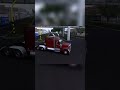 Truck's Silent Journey Approaching, Waiting, Turning at the Intersection